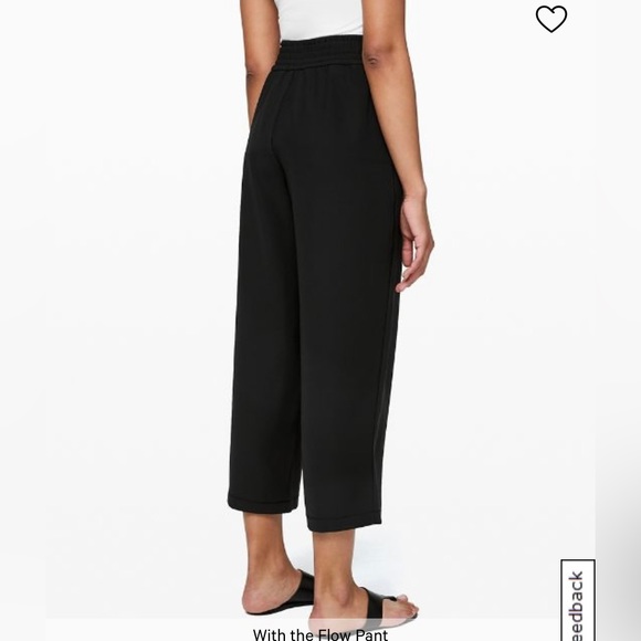 LULULEMON // With the Flow black wide leg pants - Picture 3 of 7